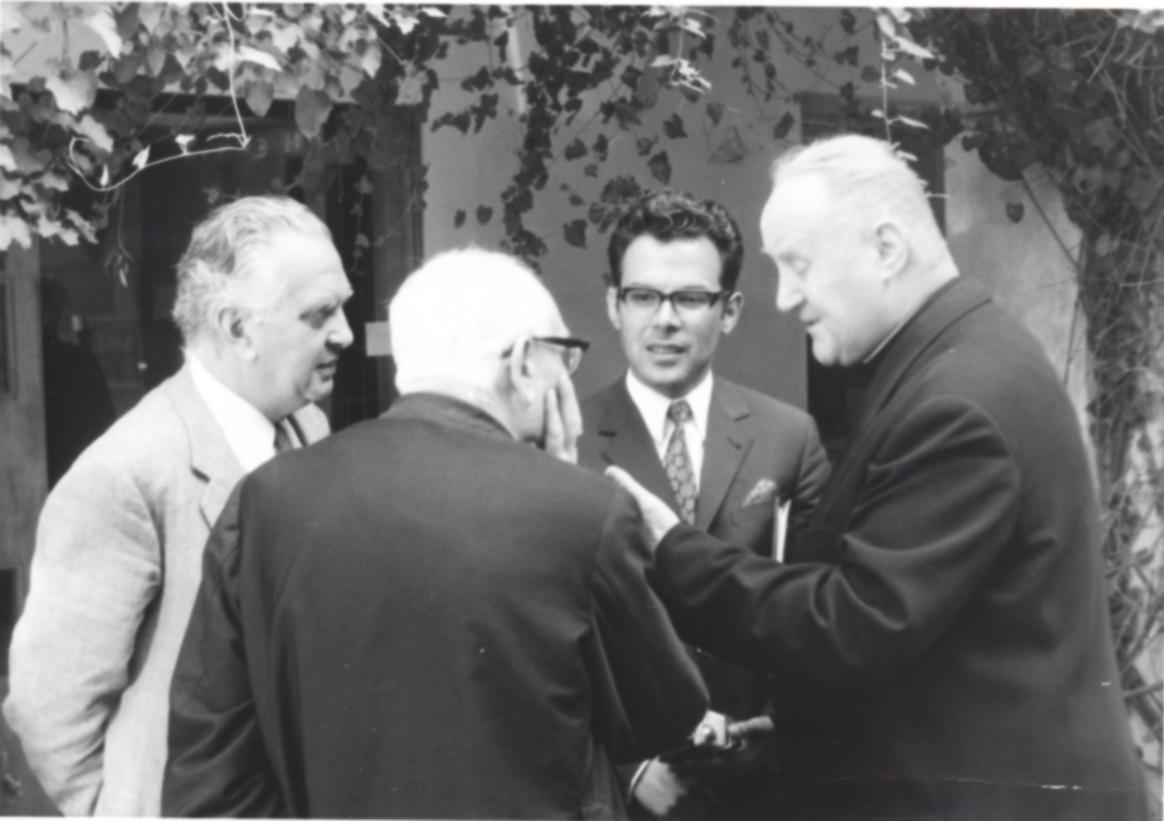 III. Internat. Imago Mundi-Kongress 1970, Puchberg, OÖ, Dr. Crosa, Prof. Resch, Bischof Zauner