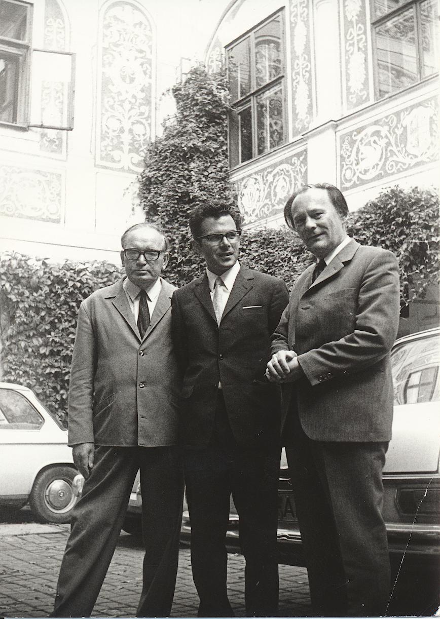 III. Internat. Imago Mundi-Kongress 1970, Puchberg, OÖ, Dr. Konstantin Raudive, Prof. DDr. Andreas Resch, Ing. Franz Seidl