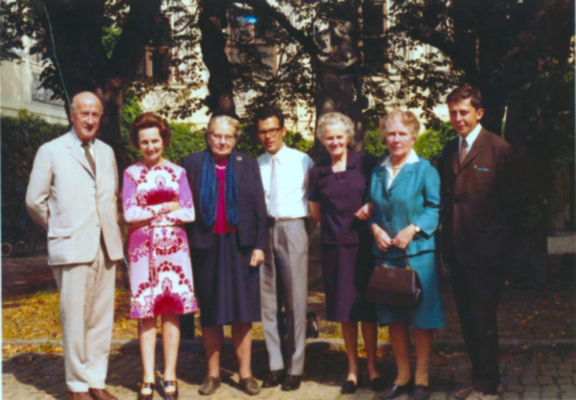 III. Internat. Imago Mundi-Kongress 1970, Puchberg, OÖ, dritte von links Dr. Gerda Walther, daneben Prof. Resch, Minka Honeck, rechts außen Prof. Jörg Klima