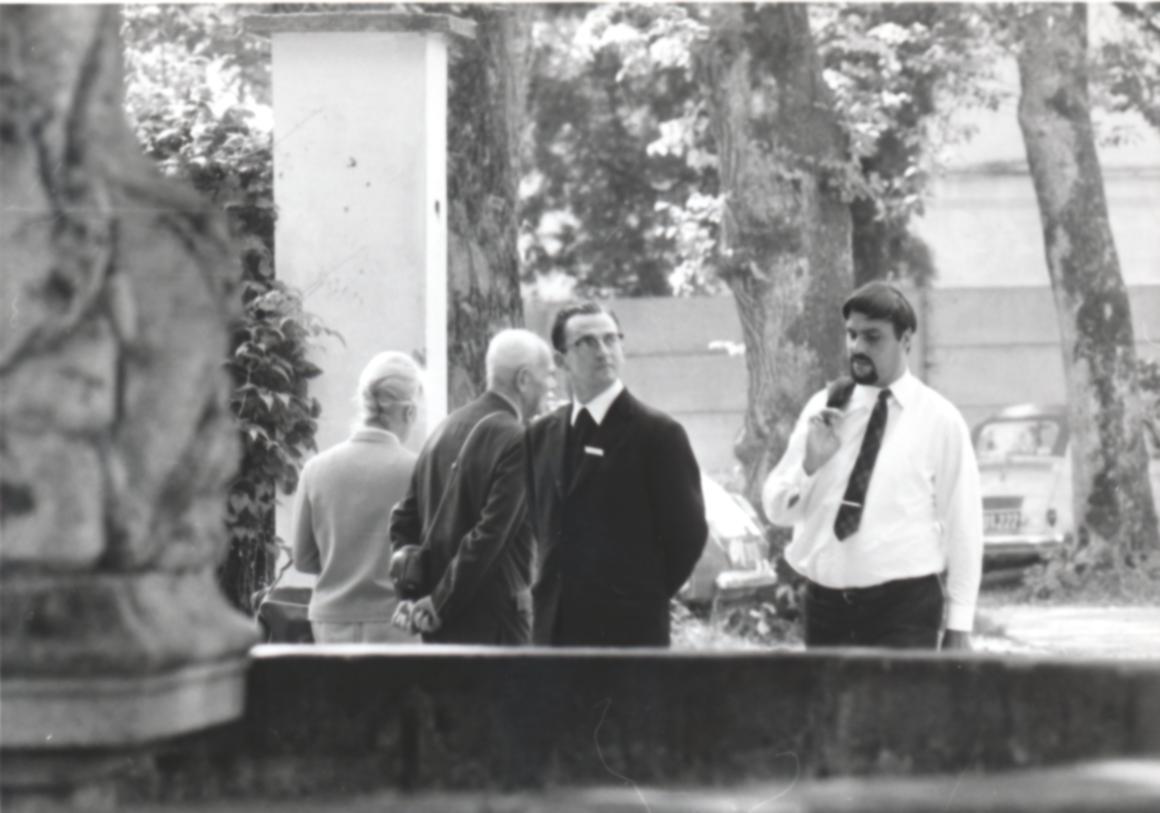 III. Internat. Imago Mundi-Kongress 1970, Puchberg, OÖ, in der Mitte P. Ferdinand Zahlner